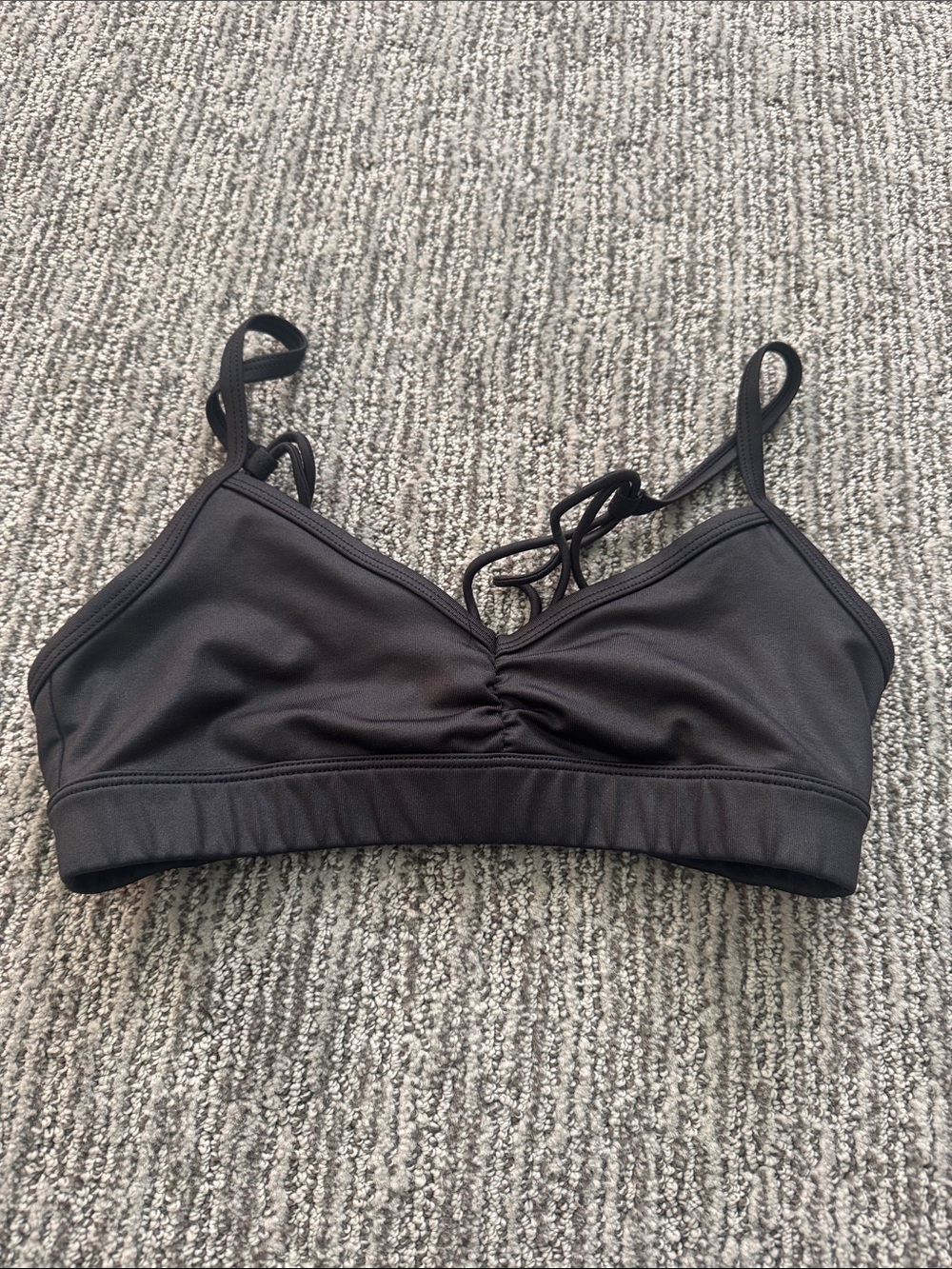 ALO Yoga Black Wireless Thin-Strap Bralette